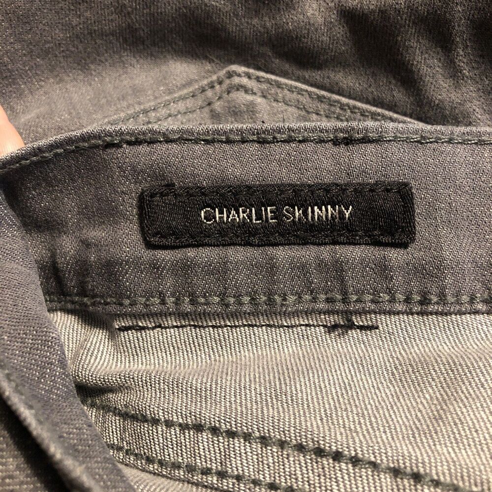 Lucky Brand Charlie Skinny Jeans Gray Denim 7WP1352 31” Inseam 6/28 - Picture 4 of 5